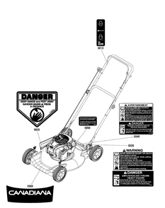 Part Location Diagram of 7105533YP Murray DECAL, CANADIANA